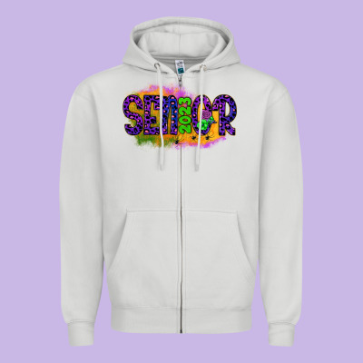 Senior 2023 Halloween Zipper Hoodie Designed By Jahusdesignshop