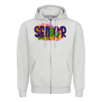 Dove Grey senior 2023 halloween Zipper Hoodie - JahusDesignShop