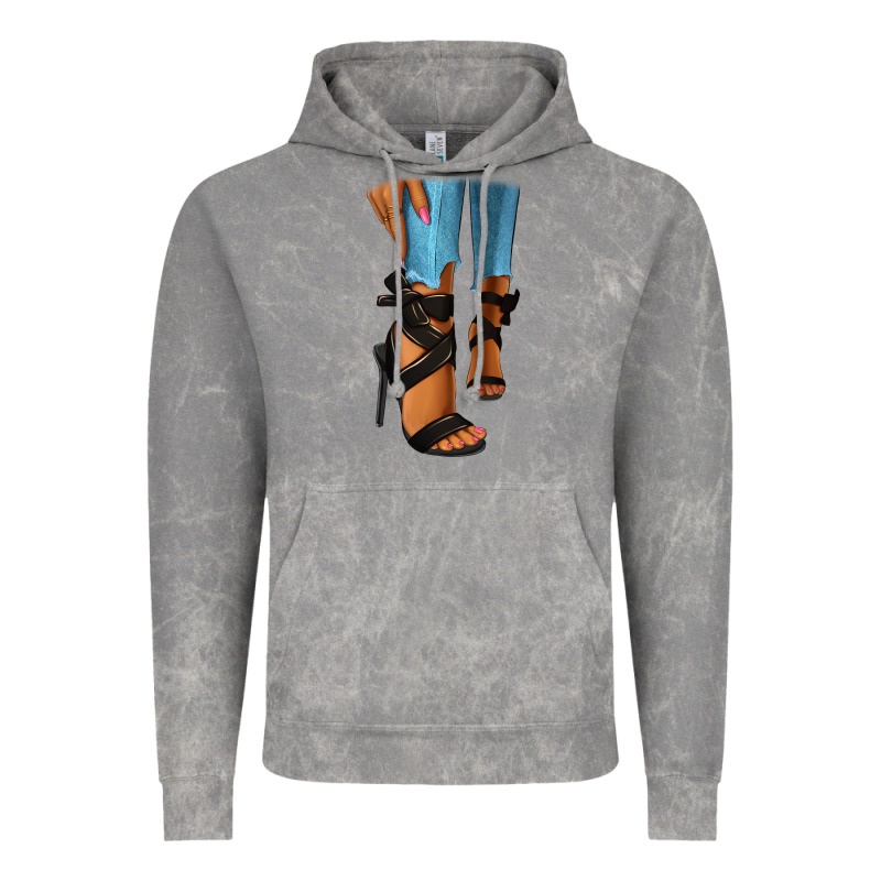 Black Heels Black Fashion Girl Vintage Hoodie by RanaPortraitStore | Teevron