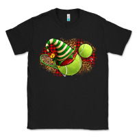 Black Tennis Christmas With Racket And Hat Classic Tee - FaDigitalArtStudio