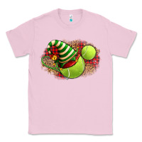 Bubblegum Pink Tennis Christmas With Racket And Hat Classic Tee - FaDigitalArtStudio