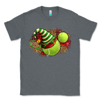 Charcoal Heather Tennis Christmas With Racket And Hat Classic Tee - FaDigitalArtStudio