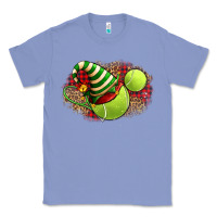 Colony Blue Tennis Christmas With Racket And Hat Classic Tee - FaDigitalArtStudio