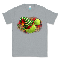 Heather Grey Tennis Christmas With Racket And Hat Classic Tee - FaDigitalArtStudio