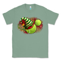 Sage Tennis Christmas With Racket And Hat Classic Tee - FaDigitalArtStudio