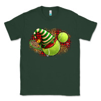 Sports Green Tennis Christmas With Racket And Hat Classic Tee - FaDigitalArtStudio