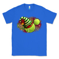 True Royal Tennis Christmas With Racket And Hat Classic Tee - FaDigitalArtStudio