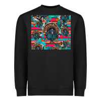 Black Thanksgiving Turkey Heavyweight Sweatshirt - RanaPortraitStore
