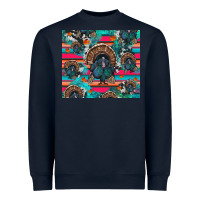 Navy Thanksgiving Turkey Heavyweight Sweatshirt - RanaPortraitStore