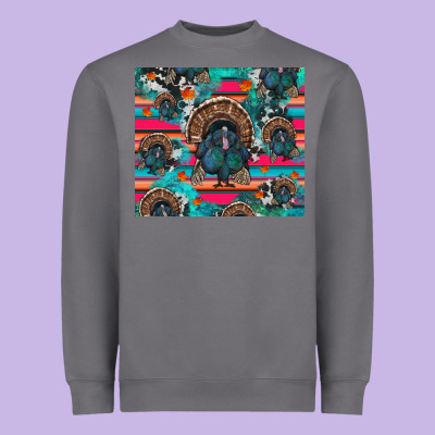 Heavyweight Sweatshirt Thanksgiving Turkey
