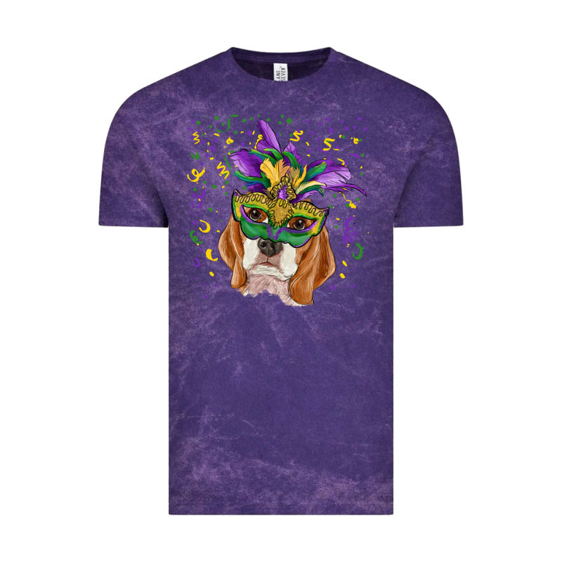 Mardi Gras  Mask Beagle Vintage Tee by RanaPortraitStore | Teevron