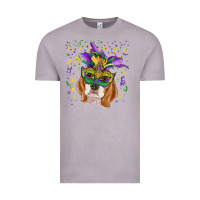 Vintage Zinc mardi gras  mask beagle Vintage Tee - RanaPortraitStore