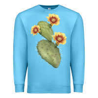 Ocean Blue opuntia phaeacantha Premium Sweatshirt - LillyAllenDesigns