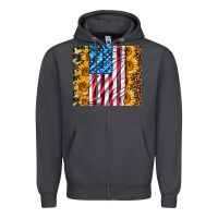 Smoke american realistic flag Zipper Hoodie - AdoDesignShop