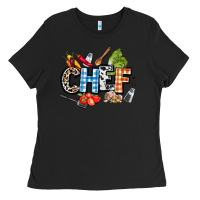 Black chef Ladies Tee - AdoDesignShop