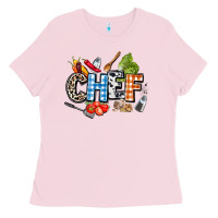 Bubblegum Pink chef Ladies Tee - AdoDesignShop