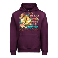 Mauve Wine just because my path is different Urban Hoodie - Artiststas