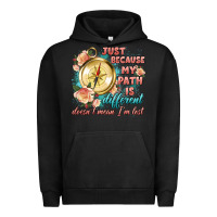 Pigment Black just because my path is different Urban Hoodie - Artiststas