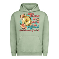Pigment Oil Green just because my path is different Urban Hoodie - Artiststas