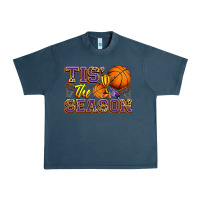 Midnight Navy tis' the season basketball Urban Heavy Tee - Zillion Design Studio