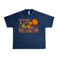 Navy tis' the season basketball Urban Heavy Tee - Zillion Design Studio