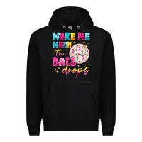 Black wake me when the ball drops Premium Hoodie - MaliasSmallBusiness
