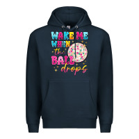 Navy wake me when the ball drops Premium Hoodie - MaliasSmallBusiness