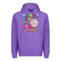 Purple wake me when the ball drops Premium Hoodie - MaliasSmallBusiness