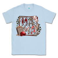 Dusty Blue mama baseball Classic Tee - RacoonDesign