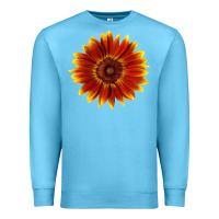 Ocean Blue little becka sunflower Premium Sweatshirt - LillyAllenDesigns