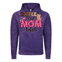 Cloud Purple coffee first mom later Vintage Hoodie - JahusDesignShop