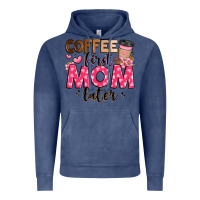Vintage Denim coffee first mom later Vintage Hoodie - JahusDesignShop