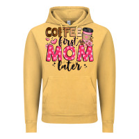 Vintage Mustard coffee first mom later Vintage Hoodie - JahusDesignShop