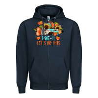 Navy pre k let's do this Zipper Hoodie - JahusDesignShop