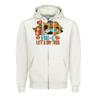 Oatmeal Heather pre k let's do this Zipper Hoodie - JahusDesignShop