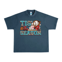 Midnight Navy tis' the season baseball Urban Heavy Tee - Zillion Design Studio