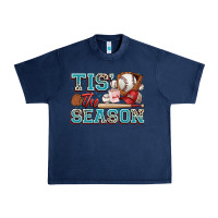 Navy tis' the season baseball Urban Heavy Tee - Zillion Design Studio