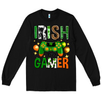 Black irish i was gamer st. patricks day Long Sleeve Tee - Neo Western
