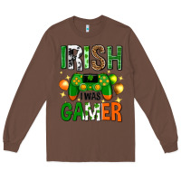 Chestnut irish i was gamer st. patricks day Long Sleeve Tee - Neo Western