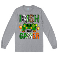 Heather Grey irish i was gamer st. patricks day Long Sleeve Tee - Neo Western