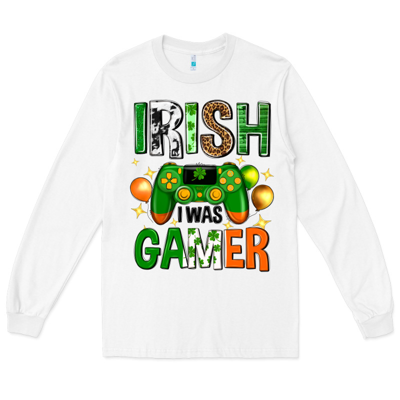 Irish I Was Gamer St. Patricks Day Long Sleeve Tee by Neo Western | Teevron