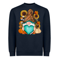 Navy Western Fall gnome Heavyweight Sweatshirt - RanaPortraitStore