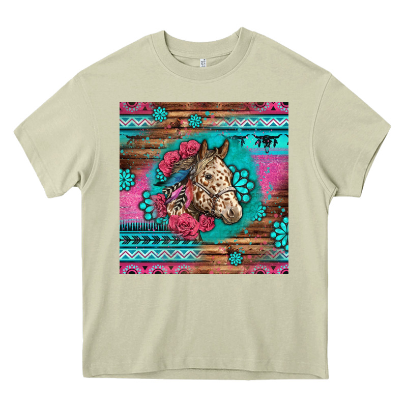 Floral Horse Heavy Core Tee by LillyAllenDesigns | Teevron