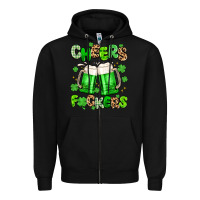 Black cheers fuckers Zipper Hoodie - Artiststas