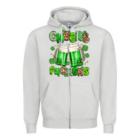 Dove Grey cheers fuckers Zipper Hoodie - Artiststas