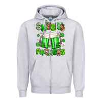 Heather Grey cheers fuckers Zipper Hoodie - Artiststas