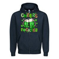 Navy cheers fuckers Zipper Hoodie - Artiststas