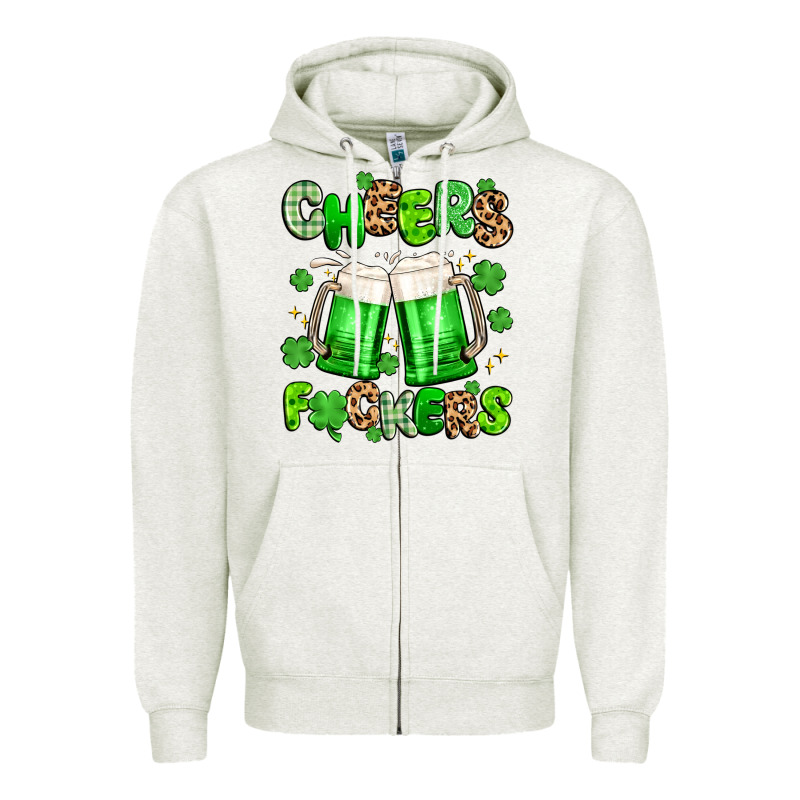 Cheers Fuckers Zipper Hoodie by Artiststas | Teevron