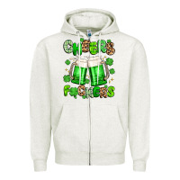 Oatmeal Heather cheers fuckers Zipper Hoodie - Artiststas