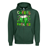Sports Green cheers fuckers Zipper Hoodie - Artiststas